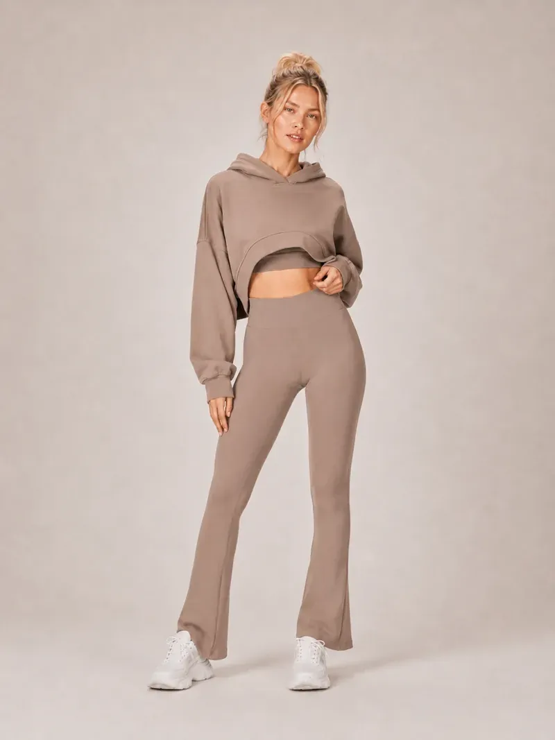Calca Flare Lounge Taupe